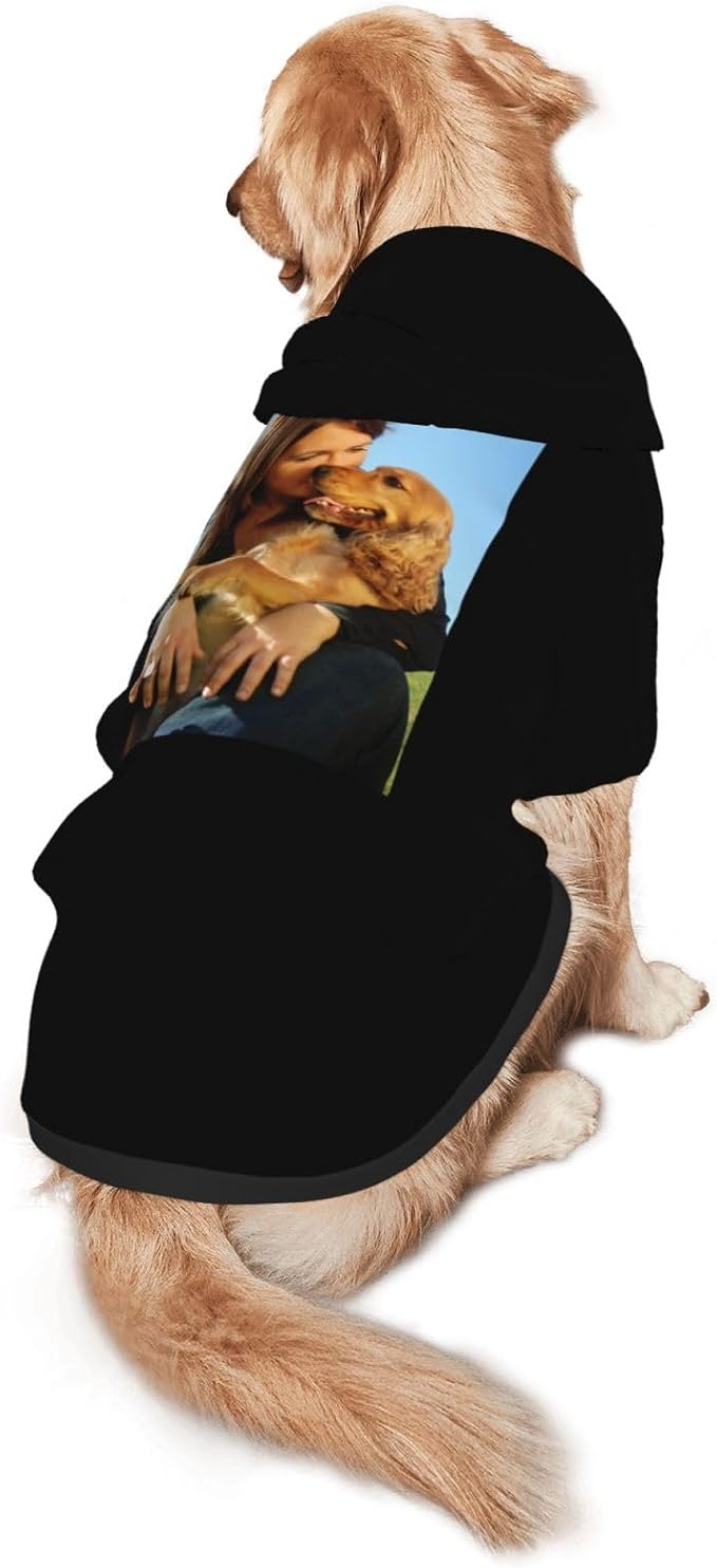 Custom Dog Hoodie Add Your Design Soft & Warm Personalized Photo Text Logo Name - Image 3