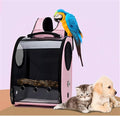 Bird Carrier Clear Parrot Outing Backpack APET Transparent Acrylic Bird Travel by Unknown