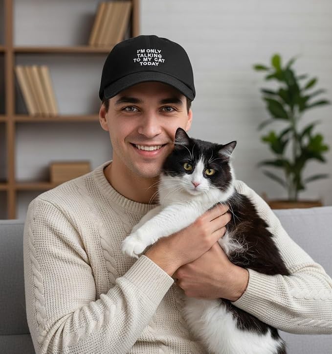 Cat Mom & Dad Hats for Proud Cat Parents | for Men & Women | Embroidered Text - Image 5