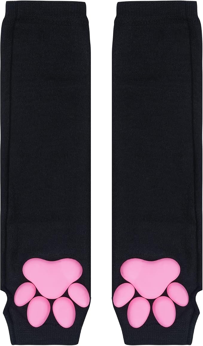 Nydotd Cat Paw Pad Mittens Gloves Kawaii Pink 3D Claw Fingerless Cute Cat - Image 5