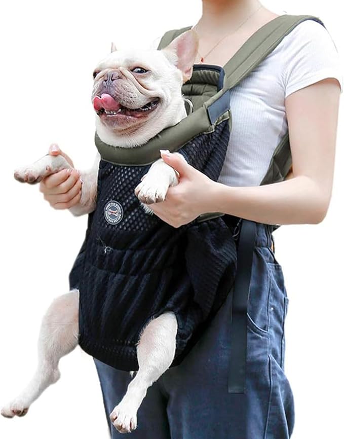 Dog Carrier Backpack, Pet Front Carrier Backpack Legs Out Dog Chest Carrier by Coppthinktu