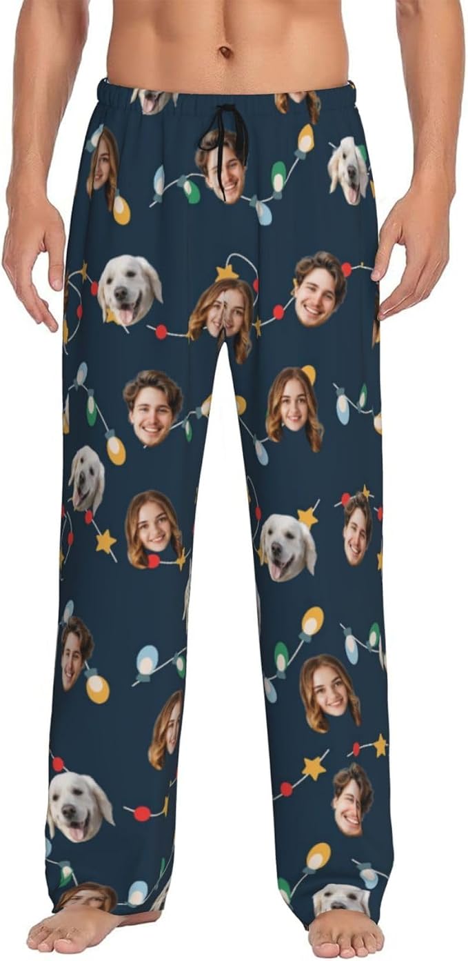 Personalized Pajama Pants For Men Women Custom Pajama Pants by Unknown