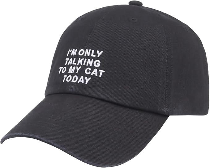 Cat Mom & Dad Hats for Proud Cat Parents | for Men & Women | Embroidered Text - Image 2