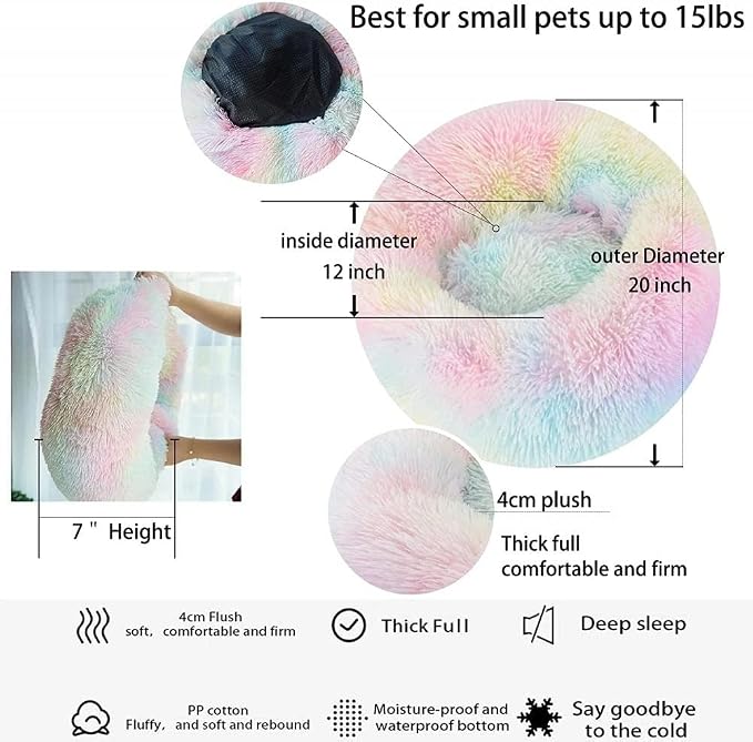 Cat Bed for Indoor Cats and Small Medium Dogs - Image 2