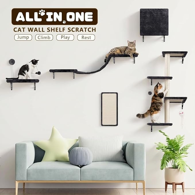 ANWA 5-in-1 Cat Wall Shelves - Image 2