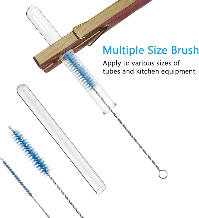 CiaraQ Bottle Cleaning Brushes, 8 Inch Nylon Tube Brush Set, Cleaner - Image 5