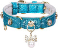 PetsHome Cat Collar, Dog Collar, PU Leather Adjustable Pet Collar by PetsHome