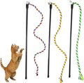 KABASI 3PCS Cat String Wand Toys, Colorful Interactive Cats Teaser Wand by KABASI