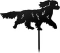 Running Cavalier King Charles Spaniel Garden Statue Gift – Rustproof Metal by Unknown