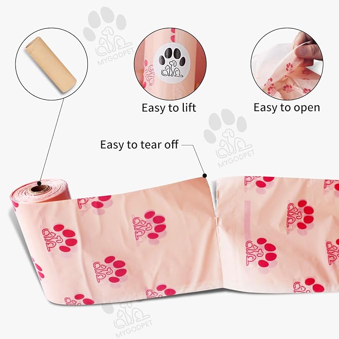 Dog Poop Bags Rolls with Dispenser 150 Count Biodegradable Poop Bags - Image 5