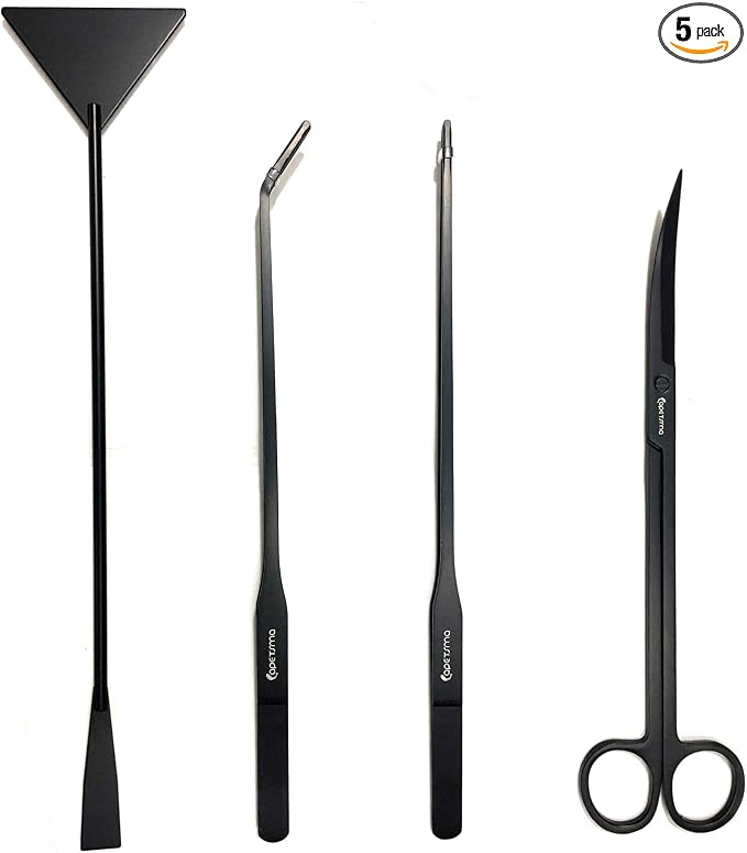 Aquarium Tweezers, Capetsma Stainless Steel Aquarium Plant Tools Long by capetsma