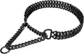 Stainless Steel Black Dog Chain Collar by KINGOLDOS