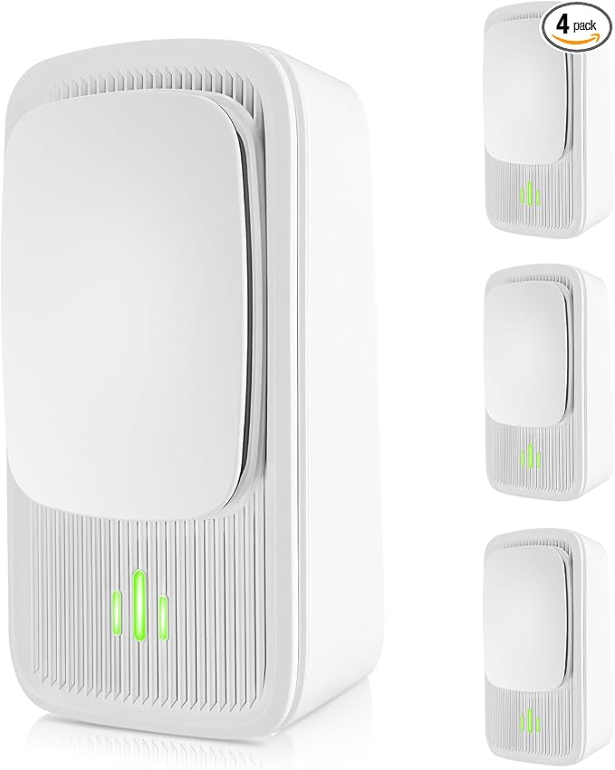 Plug In Negative Ion Air Purifier – 4 Pack Quiet Three-speed Adjustment Air by Unknown