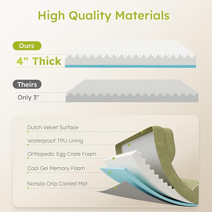 Jumbo Dog Bed for Extra Large Dogs, Orthopedic Dog Bed - Image 3