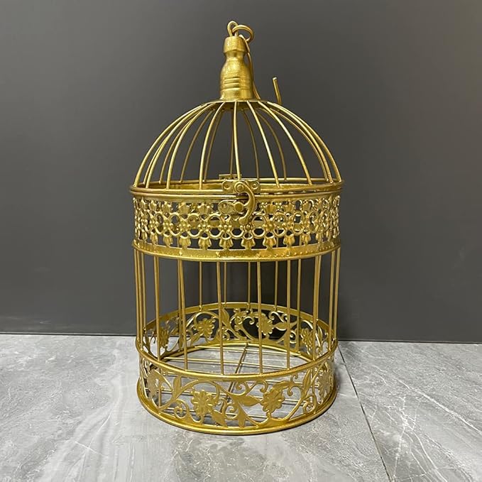 Round Birdcages Vintage Decorative Iron Bird cage Wedding Decor Flower cage by SmileDiary