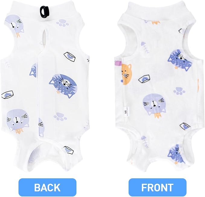 Coppthinktu Cat Recovery Suit Female, Breathable Cat Onesie After Surgery Female - Image 5