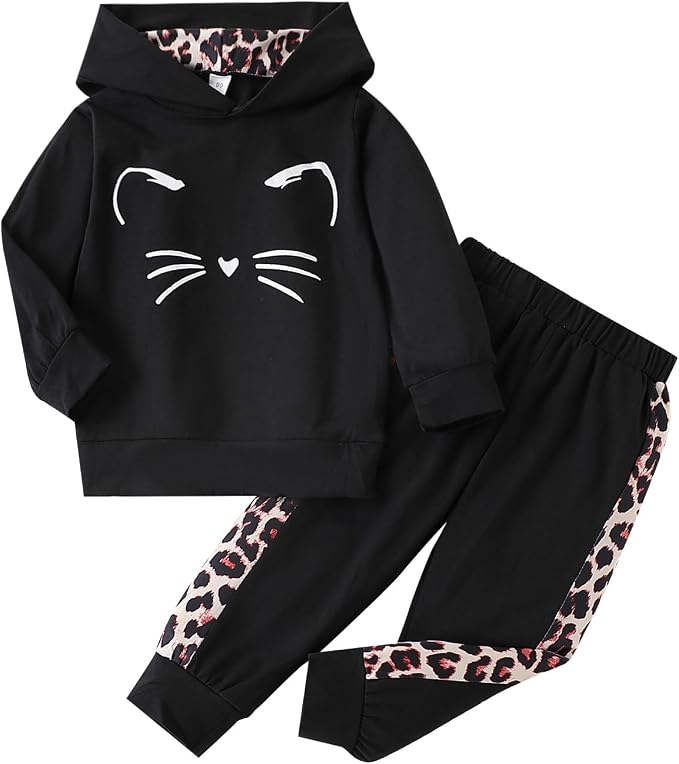 Toddler Baby Girls Clothes Long-sleeve Tie Dye Hoodie Sweatshirt Pants Hooded by Axumity