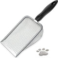 Cat Litter Scoop, Sturdy Litter Cleaner Corner Shovel, Stainless Steel Mesh by UMUACCAN