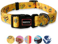 QQPETS Adjustable Soft Dog Collar: Print Flower Pink Multicolor Cute Patterns by QQPETS