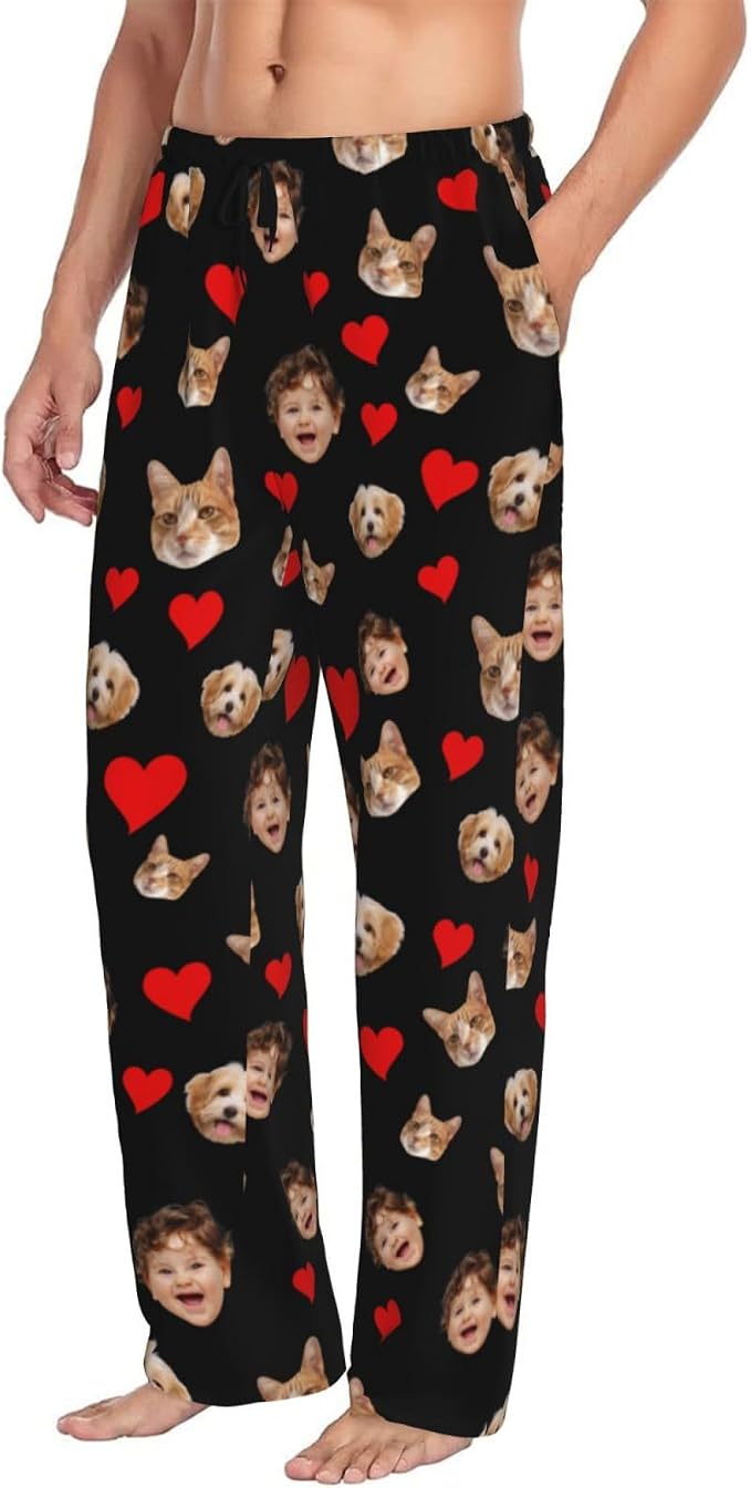 Custom Pajama Pants with Face customized PJ Pants Christmas Valentine gifts - Image 5