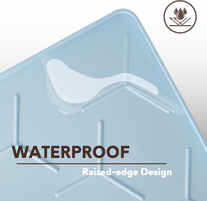 Silicone Cat Litter Trapping Mat, Large Waterproof 34" X 22" Cat Litter Box Mat - Image 7