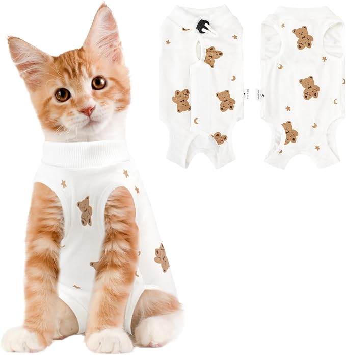 Coppthinktu Cat Recovery Suit Female, Breathable Cat Onesie After Surgery Female by Coppthinktu