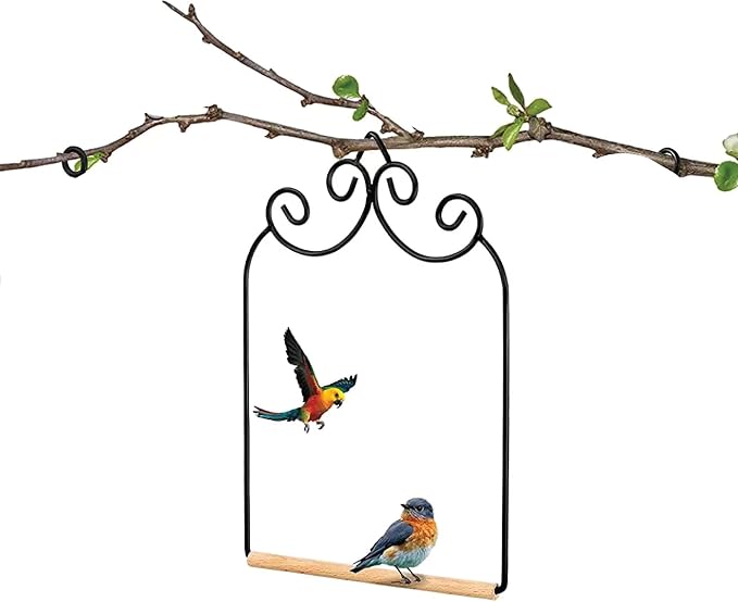 Outdoor Home-X Hummingbird Swing. Metal Frame Hummingbird Swing - Image 6