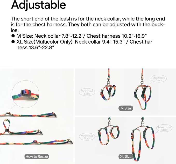 pidan Cat Harness & Leash Set, Cats Escape Proof Adjustable Kitten Harness - Image 4
