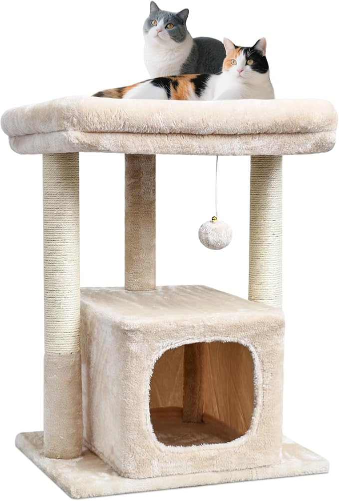 SYANDLVY 27" Cat Tree for Indoor Cats, Activity Tower by SYANDLVY
