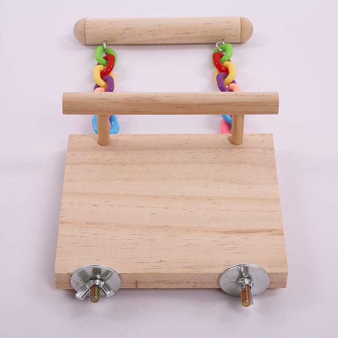 Parrot Climbing Ladder, Bird Wooden Playground - Image 2