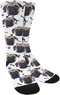 Custom Face Socks, Personalized Dog Lover Pet Photo Picture on Socks Unisex by Enjoy-yjl