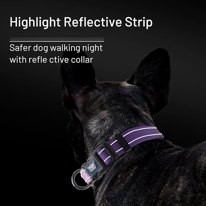 Roses&Poetry Dog Collars for Medium Dogs, Adjustable Durable Pet Reflective Dog - Image 5