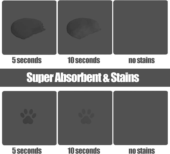 Large Pet Feeding Mat, 39.3"x15.7" Absorbent Quick Dry Dog Mat - Image 5
