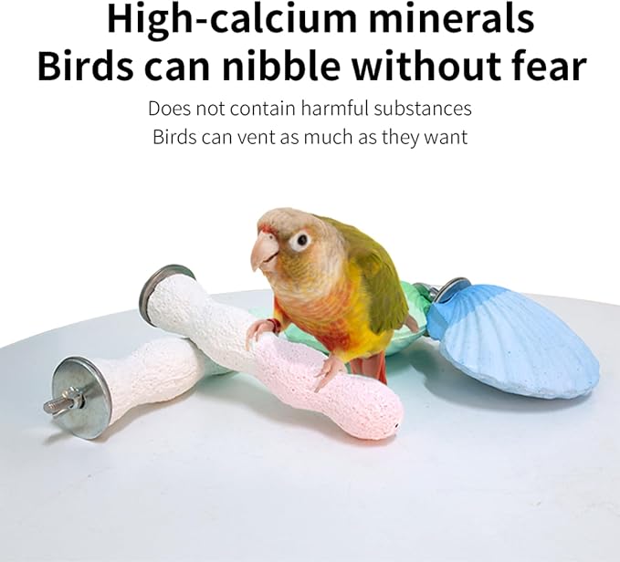 Parrot Perch Bird Perches for Cage Parrot Beak Grinding Stone Rough Surface - Image 5