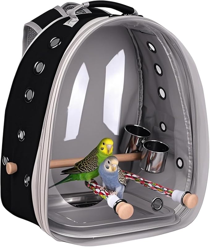 Bird Traval Carrier Cage, Vet Transport Book Bag by halinfer