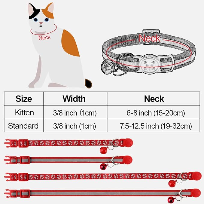 Taglory Reflective Cat Collar Breakaway - Image 6