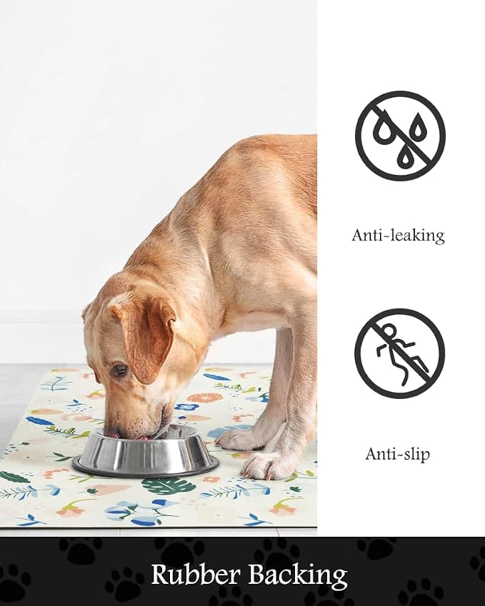 Pet Feeding Mat-Absorbent Dog Mat - Image 5