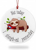 Sloth Gifts for Women, Sloth Ornament, Christmas Ornament 2025 Funny Lazy by NELXI