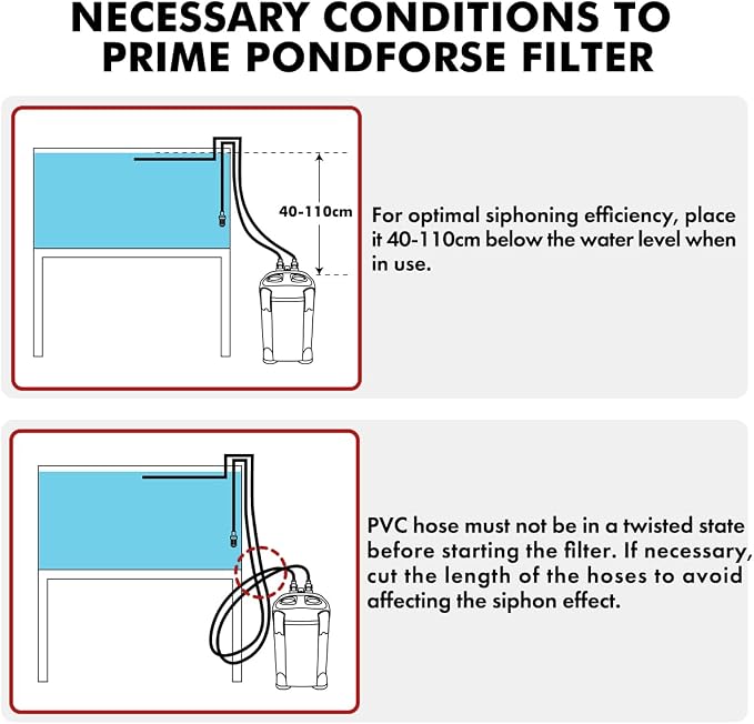 172GPH Canister Filter, External Aquarium Filter Ultra-Quiet Water Circulation - Image 8