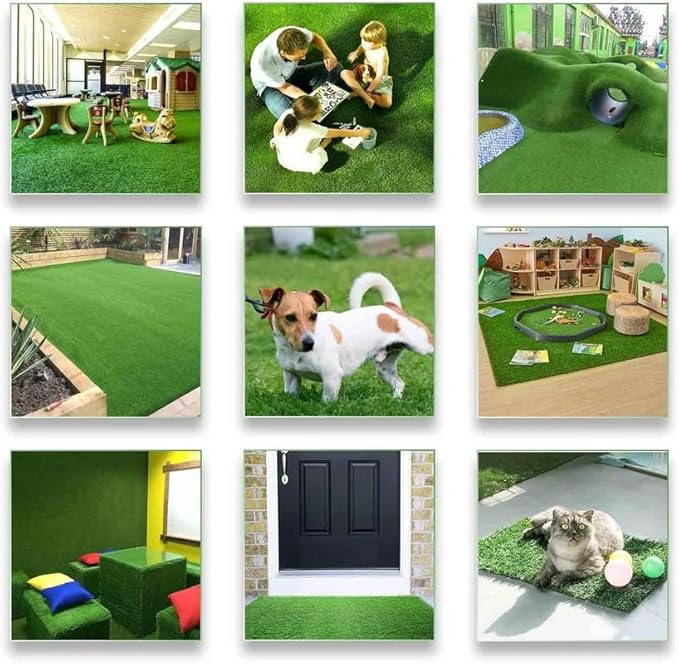 ALTRUISTIC Artificial Grass 12FTX17FT, Realistic Fake Grass Deluxe Turf - Image 6
