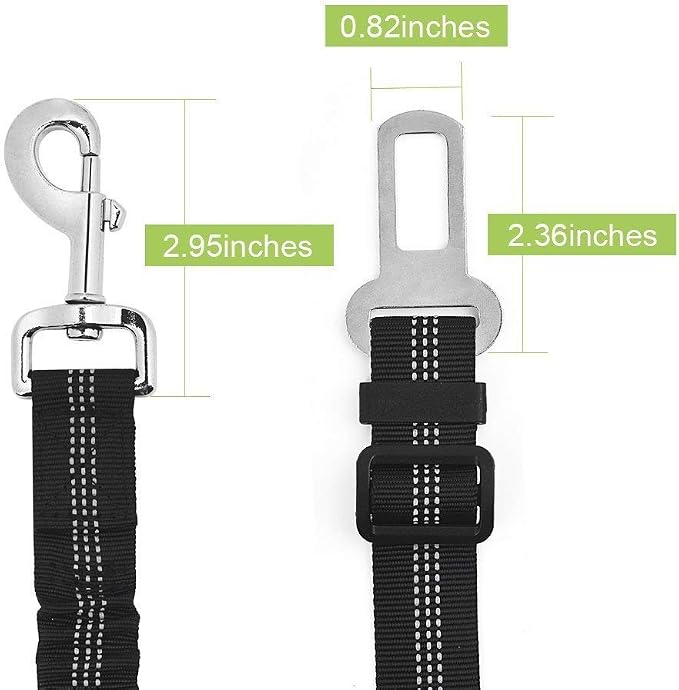 SlowTon Dog Seat Belt Harness for Car, Dog Car Harness Adjustable Mesh - Image 7