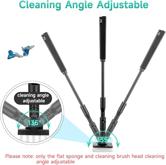 hygger Small Aquarium Cleaning Tools, 4 in 1 Fish Tank Cleaner Kit - Image 3