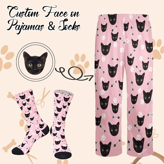 Custom Pajamas Pants with Photo - Image 2