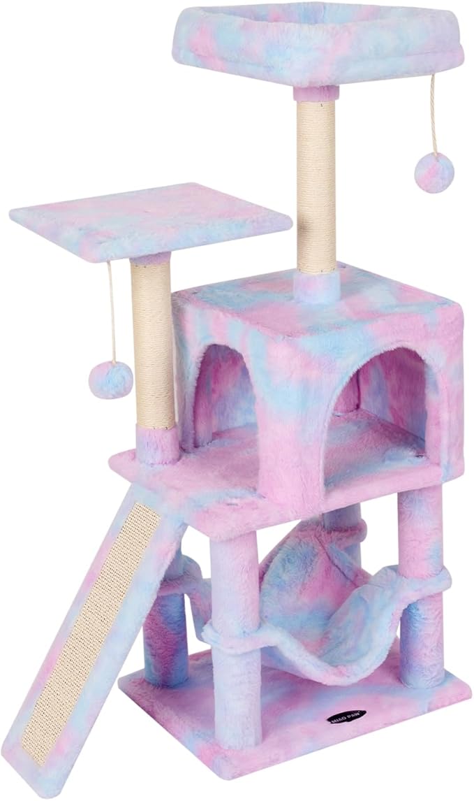 MIAO PAW Rainbow Cute Cat Tree for Indoor Cat Tower - Image 2