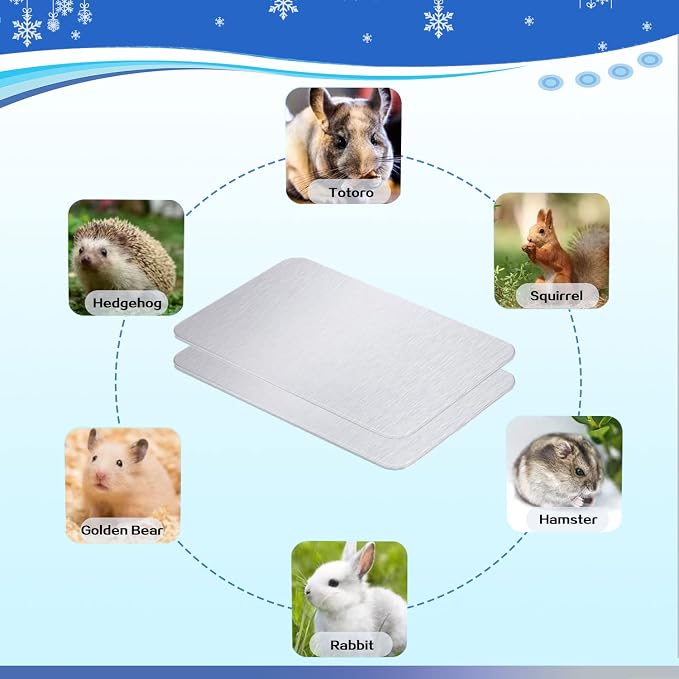 11.8x7.9 IN Pet Cooling Mat for Rabbit, Guinea Pig & Other Small Pets - Image 5