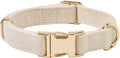 Soft Cotton Hemp Dog Collar by YUDOTE