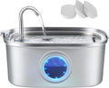 Cat Water Fountain Stainless Steel, 0.8gal/108oz Pet Water Fountain by Vekonn