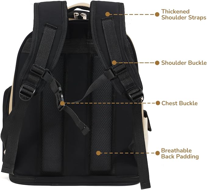 Cat Backpack Carrier, TSA Airline Approved Pet Travel Bag - Image 5