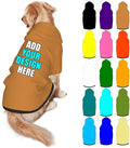 Custom Dog Hoodie Personalized Photo Text Logo Name Dog Clothes, Soft & Warm by Mynvzrk