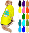 Custom Dog Hoodie Personalized Photo Text Logo Name Dog Clothes, Soft & Warm by Mynvzrk